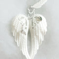 Angel's wings bag charm