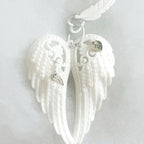 Angel's wings bag charm
