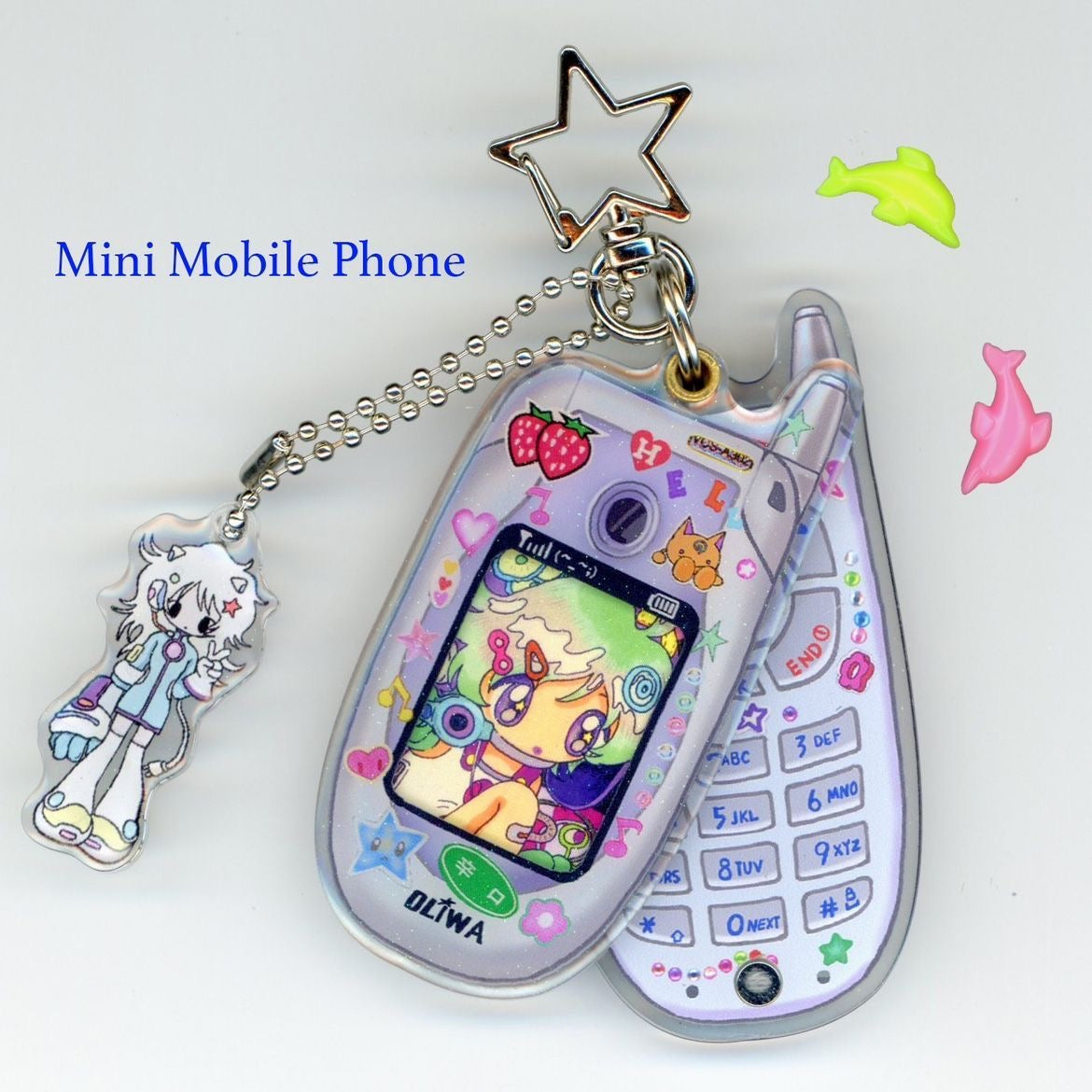Mini Mobile Phone anime charm