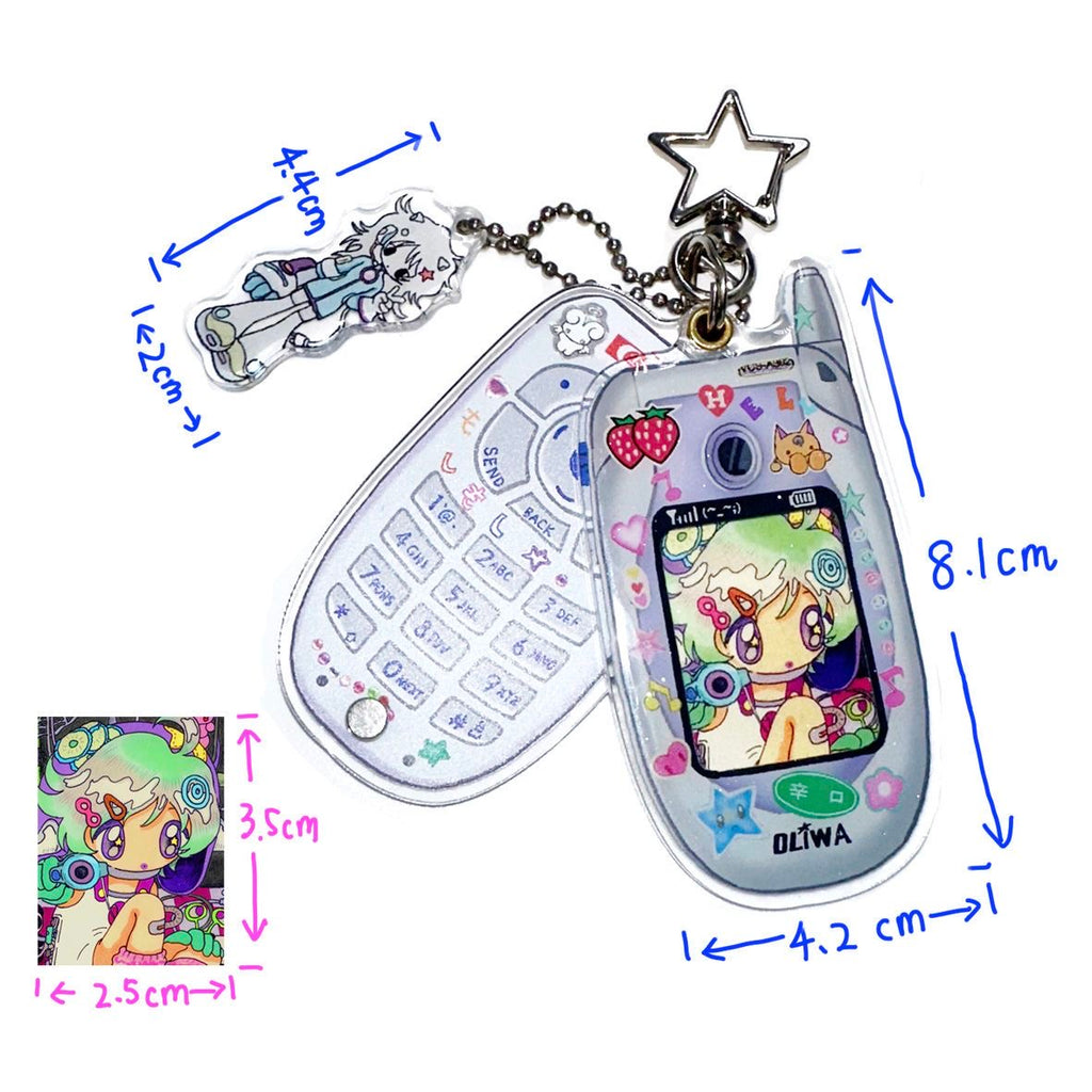 Mini Mobile Phone anime charm