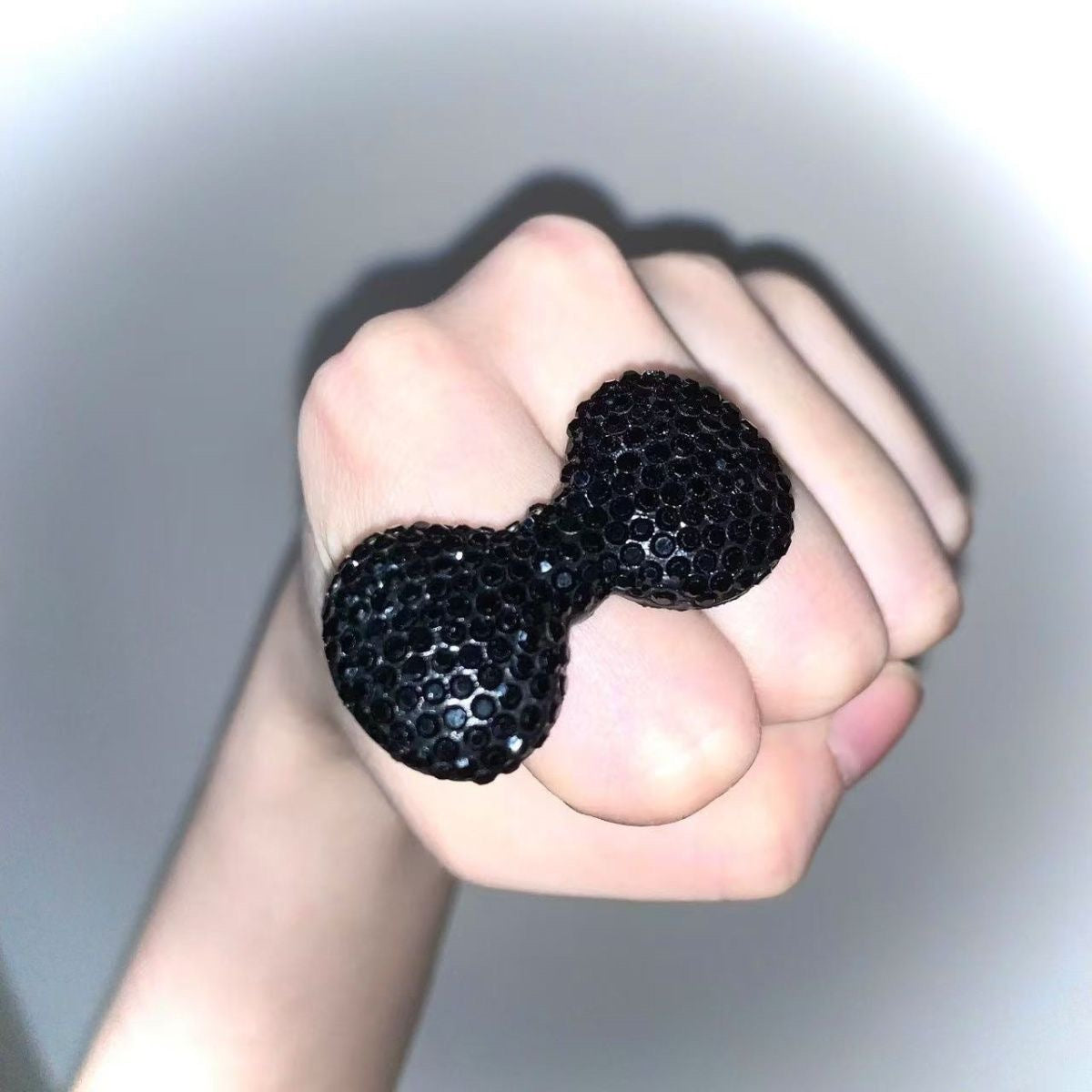 Hello kitty diamond bow ring