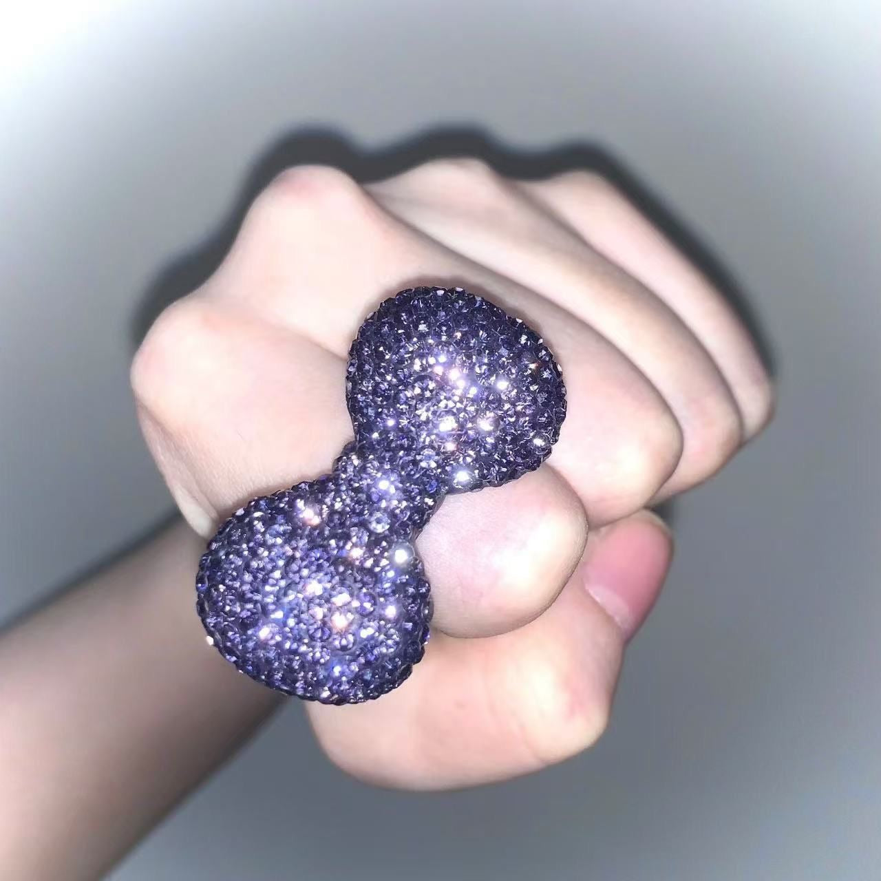 Hello kitty diamond bow ring