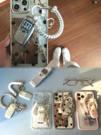 Mobile phone-shaped charm